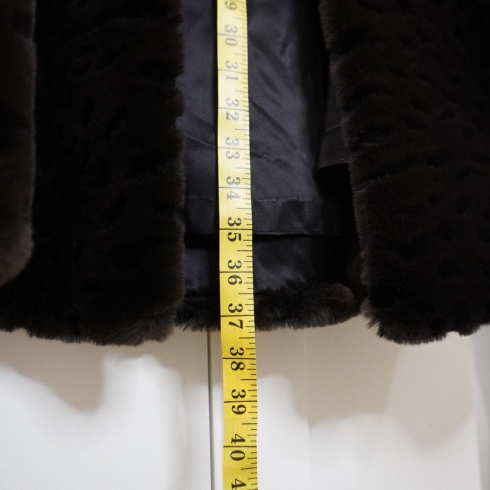 Vintage Black Faux Fur Teddy Coat - Picture 10 of 10